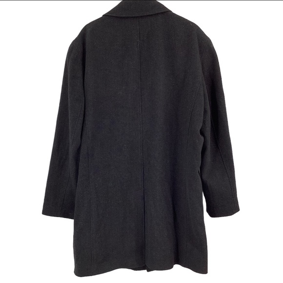 Andrew Marc Men’s Overcoat Size L 75% Wool Herringbone - Picture 2 of 6